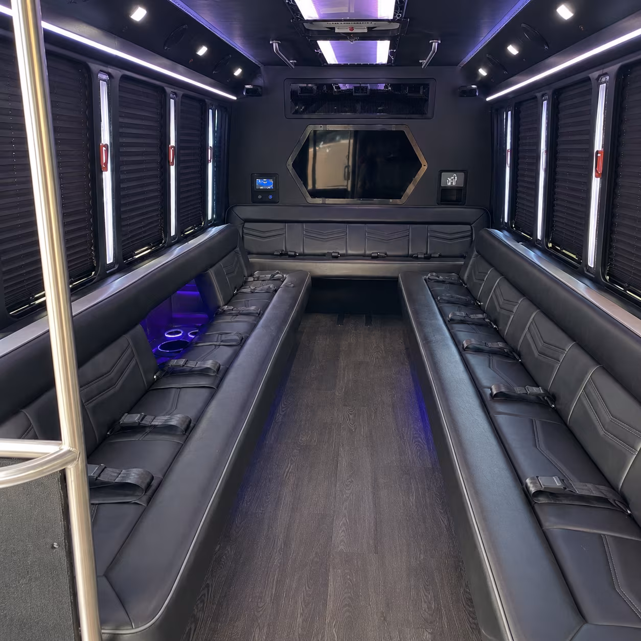 beavercreek 18 passenger party bus interior