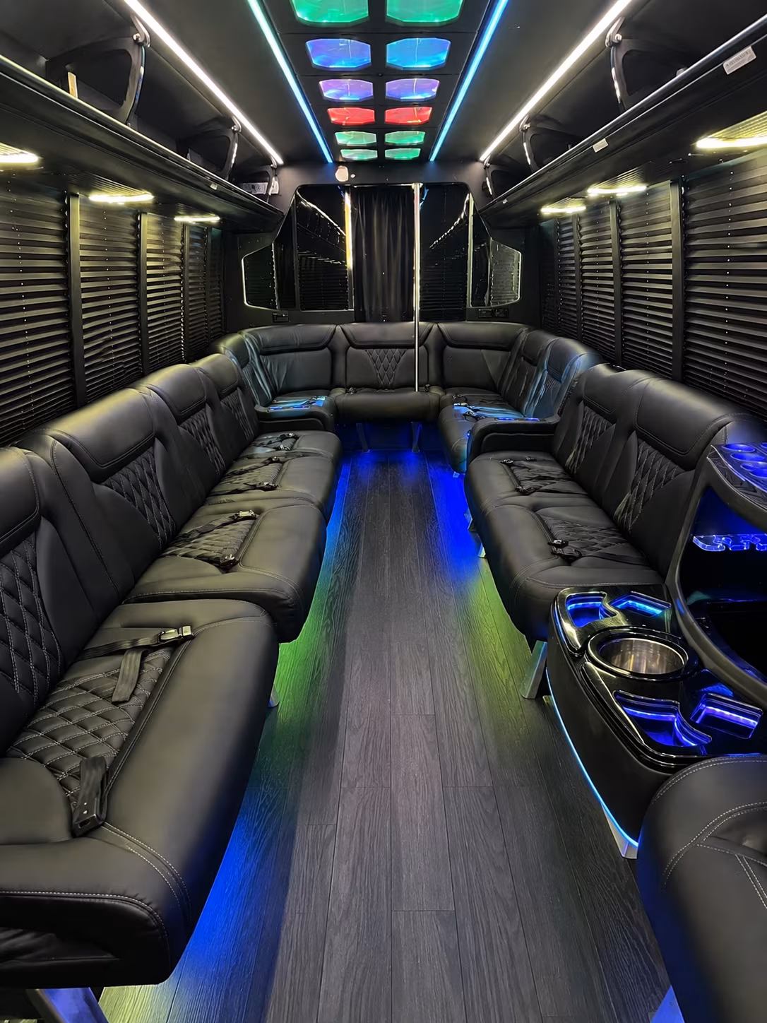 beavercreek 20 passenger party bus interior