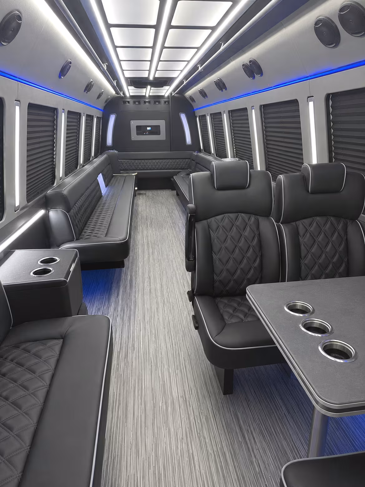 beavercreek 25 passenger party bus inside