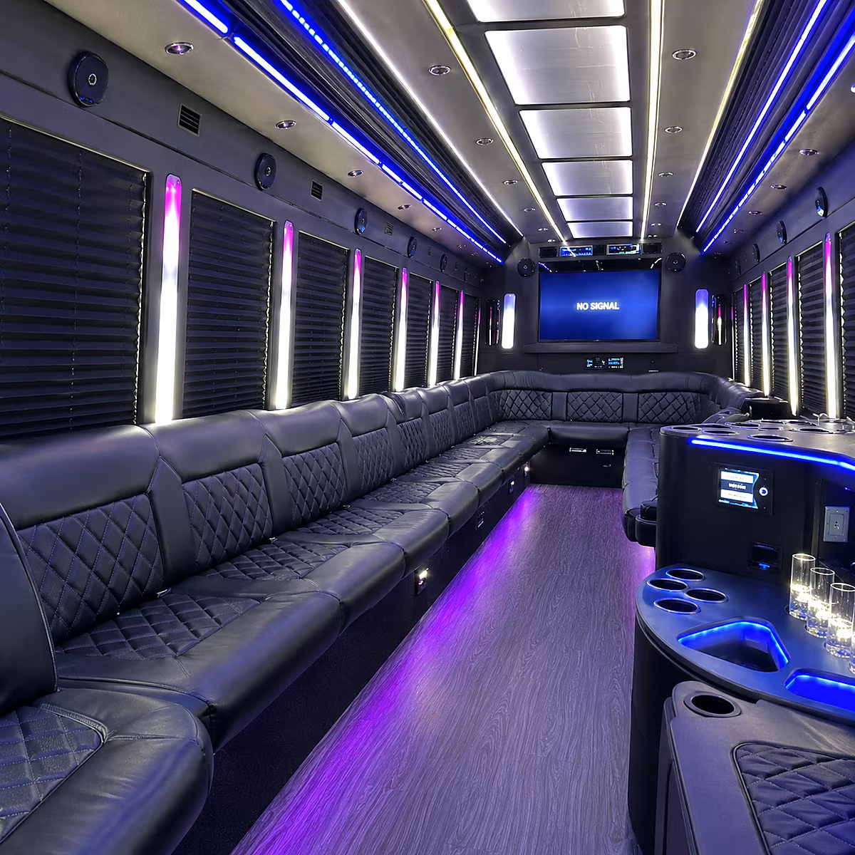 beavercreek 30 passenger party bus inside