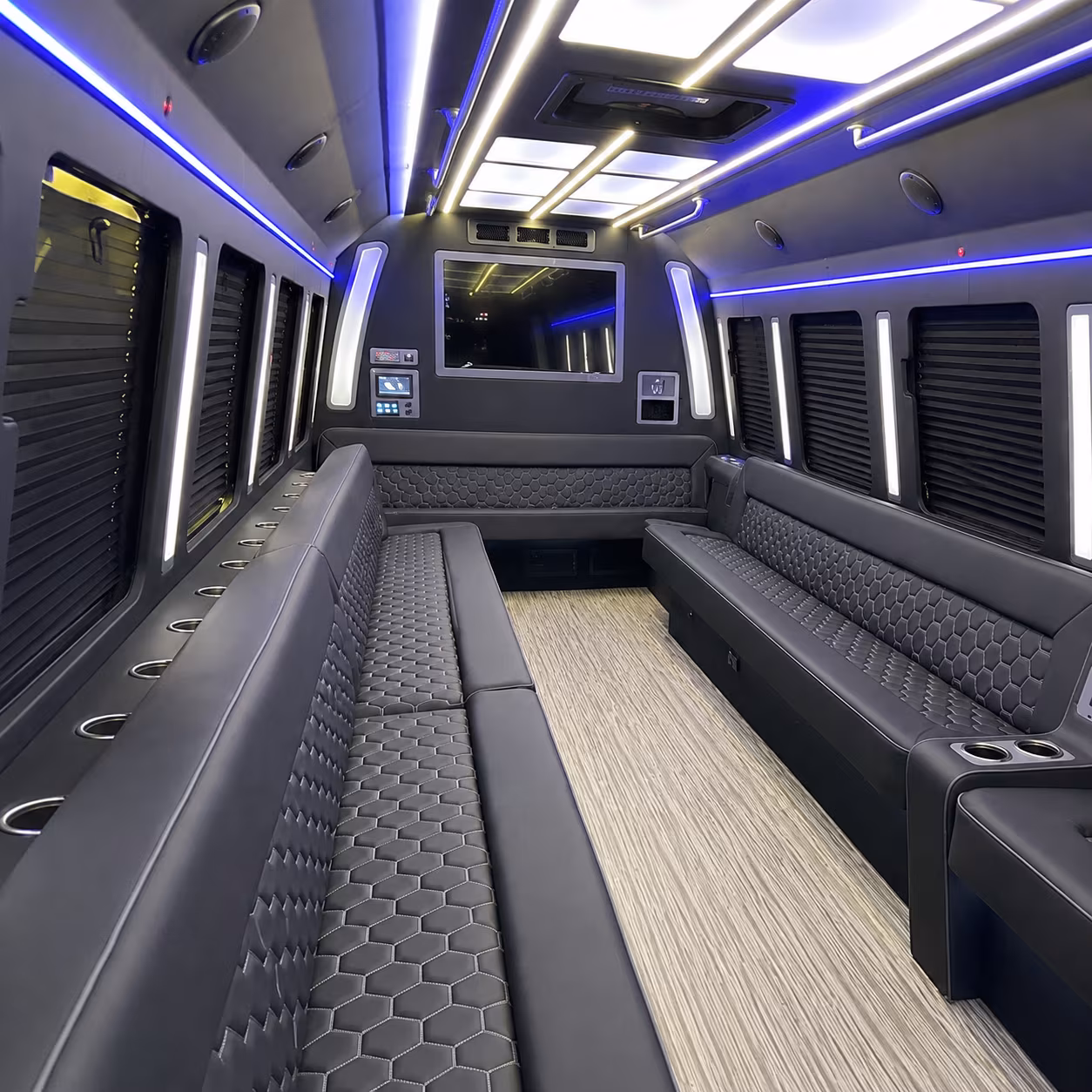 beavercreek 40 passenger party bus inside