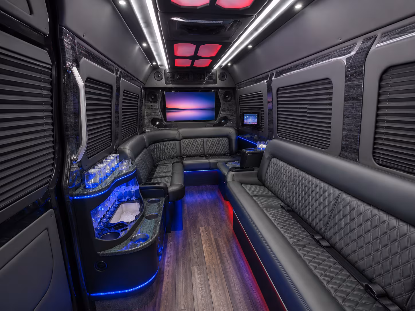 beavercreek 40 passenger party bus interior