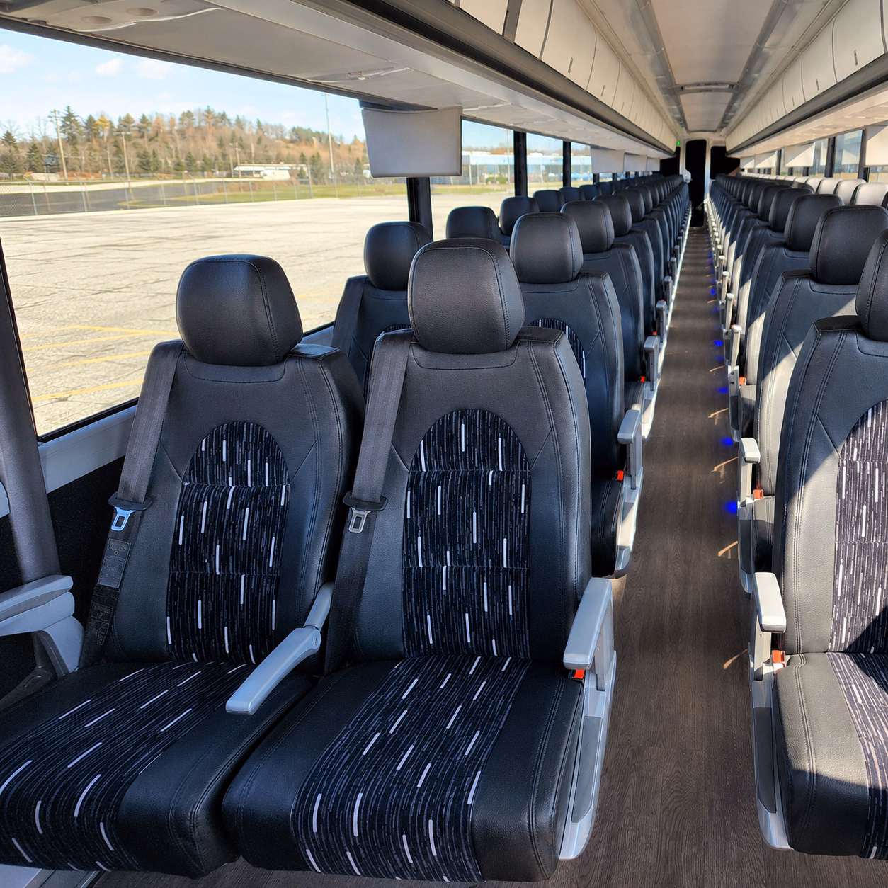 lexington sleek charter bus rentals for lexington corporate retreats