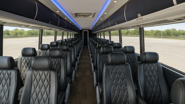 54 passenger charter bus interior columbus