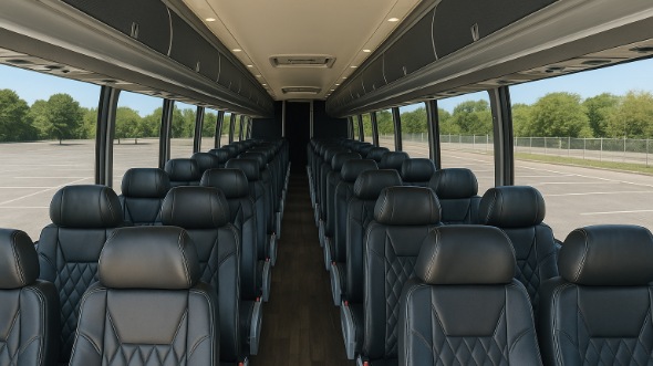 56 passenger charter bus interior columbus