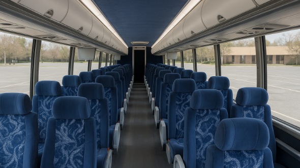 beavercreek 50 passenger charter bus inside