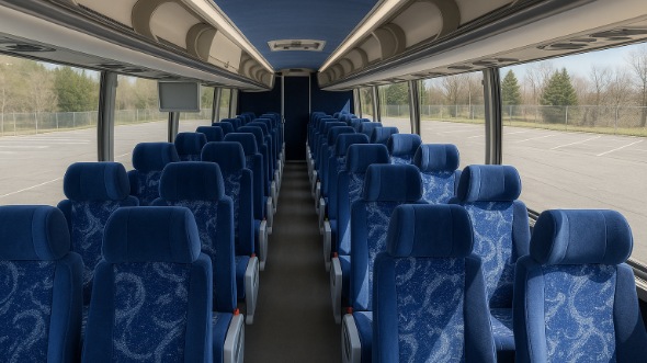 beavercreek 54 passenger charter bus inside