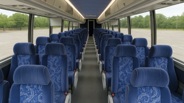 beavercreek 56 passenger charter bus inside