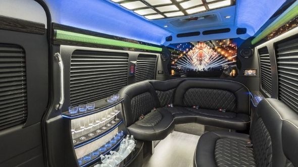 sprinter limo rental interior columbus